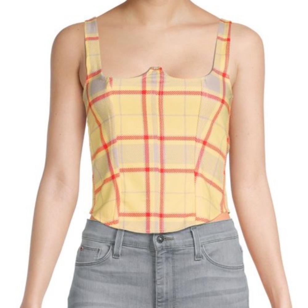 Plaid corset